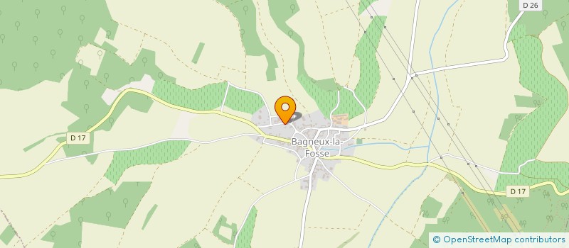 localisation de l'entreprise MADAME SANDRINE HUGEROT à BAGNEUX-LA-FOSSE