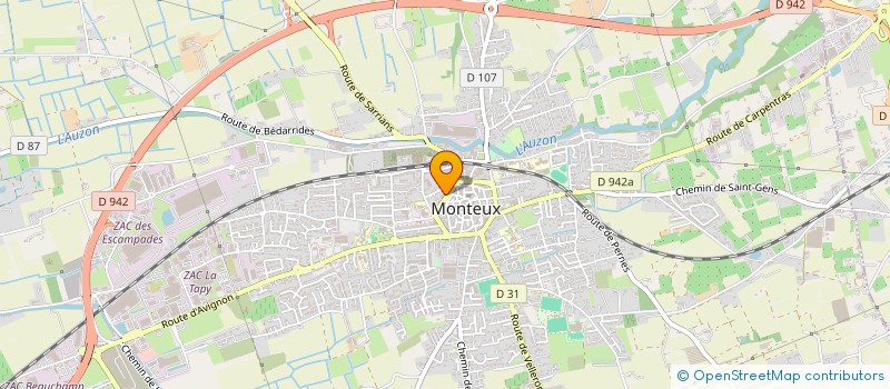 localisation de l'entreprise MADAME SANDRINE HUGOT  MONTEUX