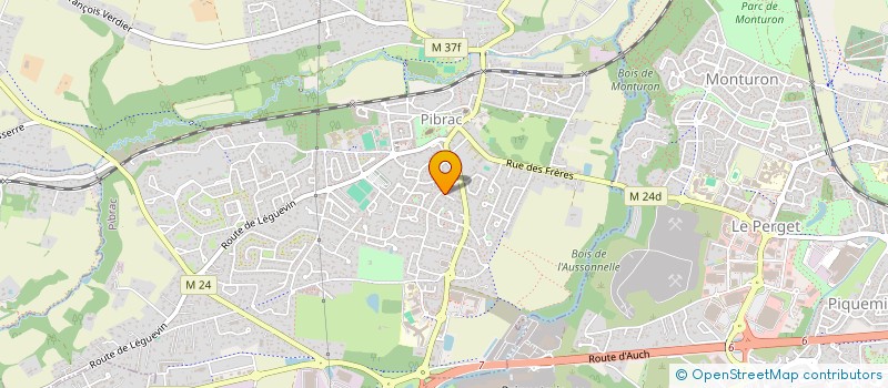 localisation de l'entreprise MADAME SANDRINE HUGUET  PIBRAC