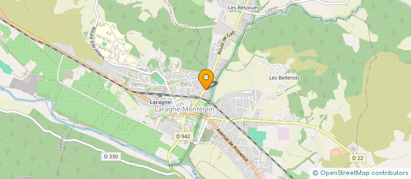 localisation de l'entreprise MADAME SANDRINE HUREZ  LARAGNE-MONTEGLIN