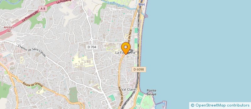 localisation de l'entreprise MADAME SANDRINE HURST à ANTIBES