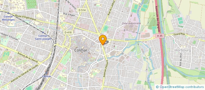 localisation de l'entreprise MADAME SANDRINE HUSSON  COLMAR