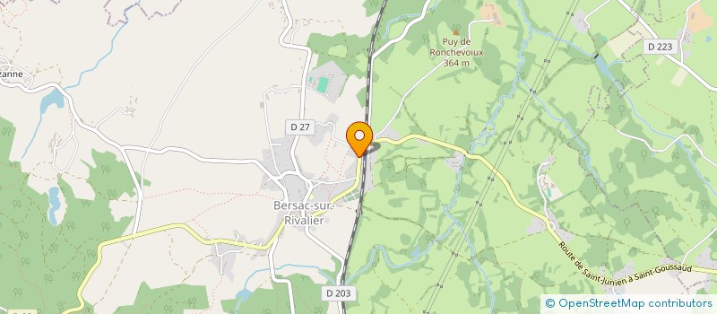 localisation de l'entreprise MADAME SANDRINE HYVERNAUD  BERSAC-SUR-RIVALIER