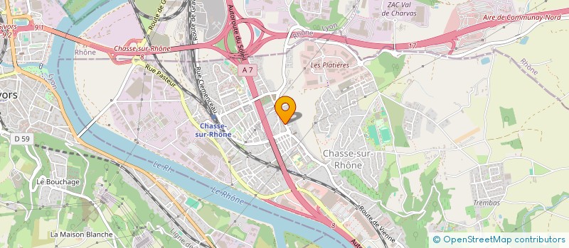 localisation de l'entreprise MADAME SANDRINE IBRANOSYAN  CHASSE-SUR-RHONE