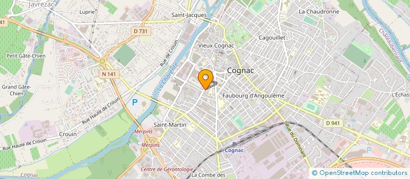 localisation de l'entreprise MADAME SANDRINE INFANTI à COGNAC