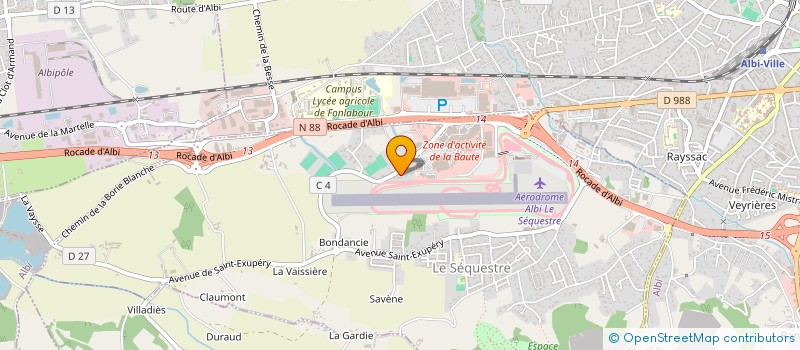 localisation de l'entreprise MADAME SANDRINE INTRAN  LE SEQUESTRE