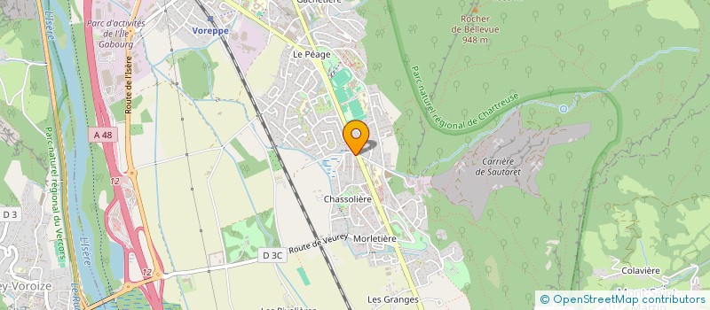 localisation de l'entreprise MADAME SANDRINE INVERSIN  VOREPPE