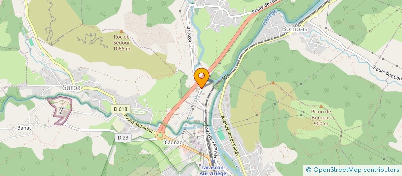localisation de l'entreprise MADAME SANDRINE IZAR à ARIGNAC