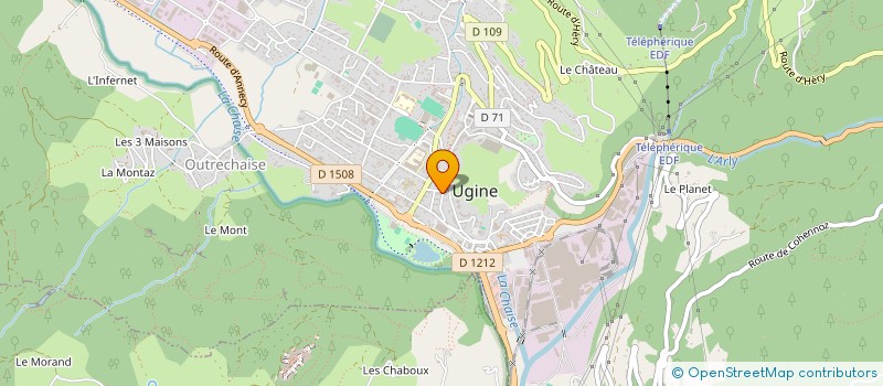 localisation de l'entreprise MADAME SANDRINE JACINTO à UGINE