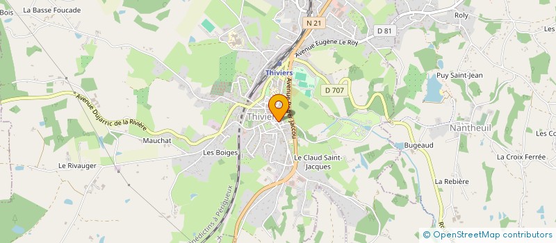 localisation de l'entreprise MADAME SANDRINE JACOB  NANTHIAT