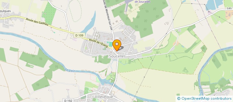 localisation de l'entreprise MADAME SANDRINE JACOB  RIVES-DU-LOIR-EN-ANJOU