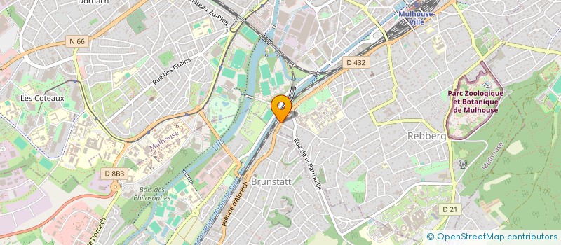 localisation de l'entreprise MADAME SANDRINE JACOBERGER  MULHOUSE