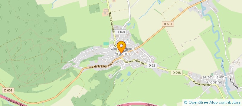 localisation de l'entreprise MADAME SANDRINE JACQUOT  CLERMONT-EN-ARGONNE