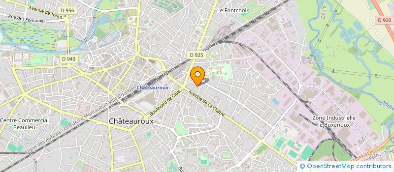 localisation de l'entreprise MADAME SANDRINE JACSON à CHATEAUROUX