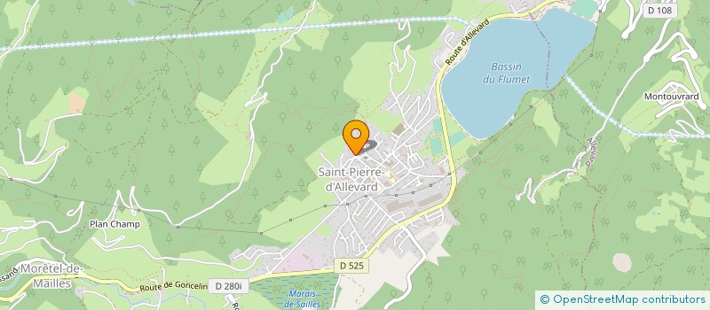 localisation de l'entreprise MADAME SANDRINE JANET  CRETS EN BELLEDONNE