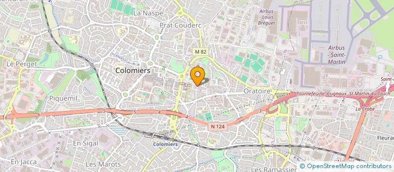 localisation de l'entreprise MADAME SANDRINE JANNEST  BLAGNAC