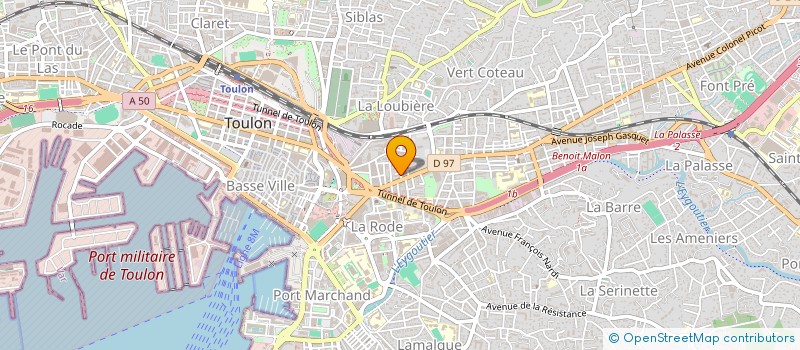 localisation de l'entreprise MADAME SANDRINE JANNY  TOULON