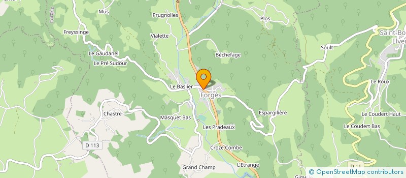 localisation de l'entreprise MADAME SANDRINE JAULHAC  FORGES