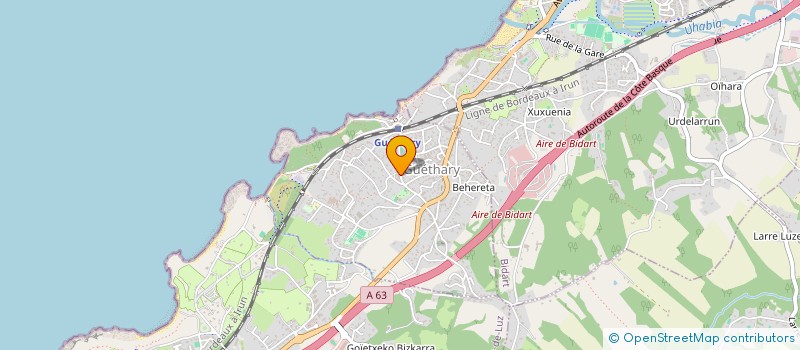 localisation de l'entreprise MADAME SANDRINE JAULIAC  GUETHARY