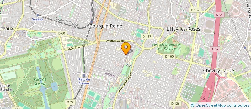 localisation de l'entreprise MADAME SANDRINE JAUREGUIBER à BOURG-LA-REINE