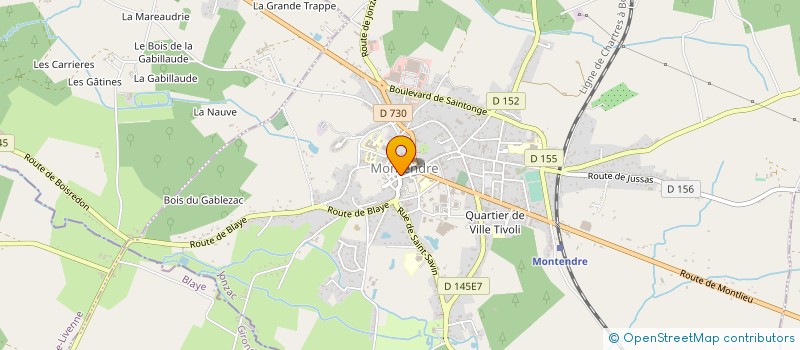 localisation de l'entreprise MADAME SANDRINE JEAMOT à MONTENDRE