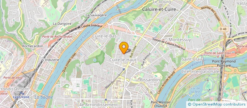 localisation de l'entreprise MADAME SANDRINE JEAN-JEAN  CALUIRE-ET-CUIRE