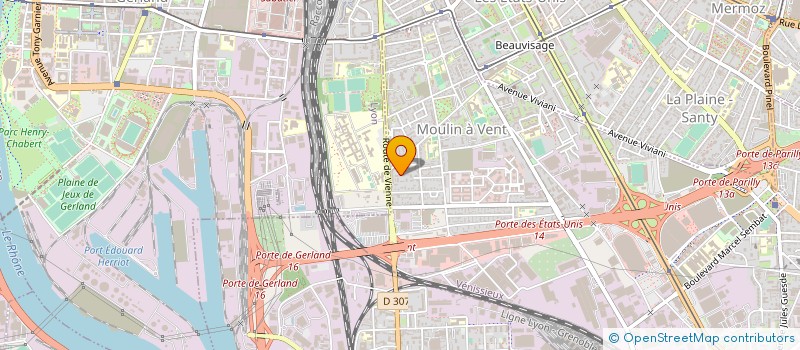 localisation de l'entreprise MADAME SANDRINE JEANDENANT  VENISSIEUX