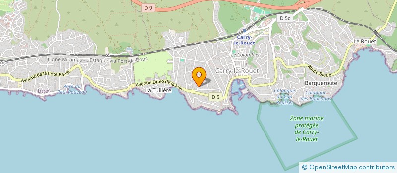 localisation de l'entreprise MADAME SANDRINE JEANJEAN  CARRY-LE-ROUET