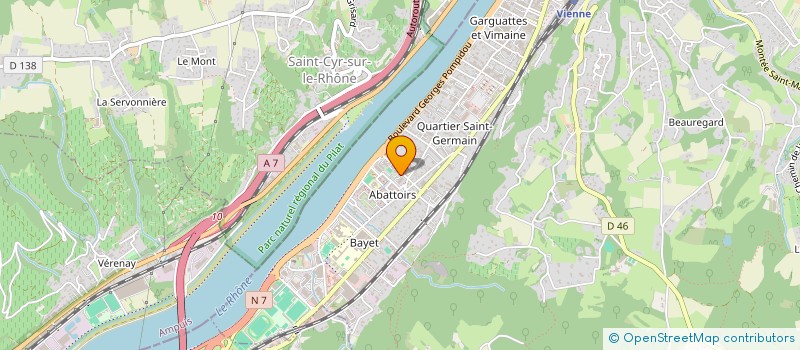 localisation de l'entreprise MADAME SANDRINE JEANNE PLUCHOT  VIENNE