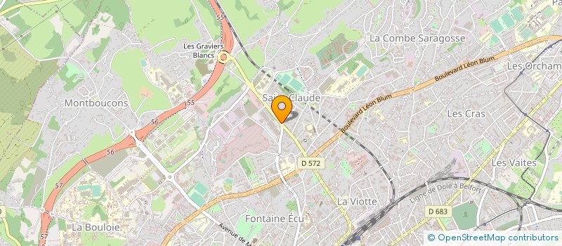 localisation de l'entreprise MADAME SANDRINE JEANNIN à BESANCON