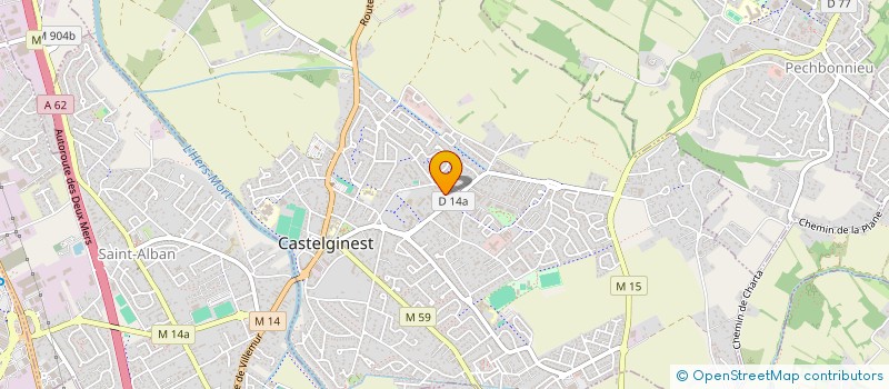 localisation de l'entreprise MADAME SANDRINE JEANSOU  CASTELGINEST