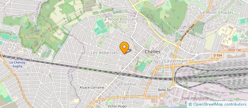 localisation de l'entreprise MADAME SANDRINE JENNIFER CHELIM  GAGNY