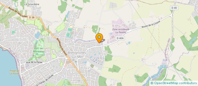 localisation de l'entreprise MADAME SANDRINE JOLY  BRETIGNOLLES-SUR-MER