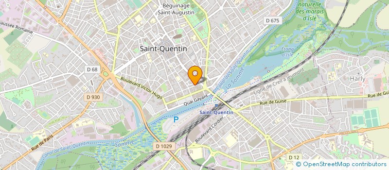 localisation de l'entreprise MADAME SANDRINE JOSSE à SAINT-QUENTIN