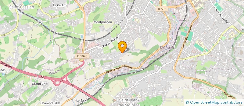 localisation de l'entreprise MADAME SANDRINE JOSSERAND  VOIRON