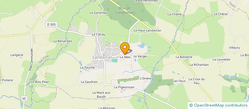 localisation de l'entreprise MADAME SANDRINE JOUAS  LANDAVRAN