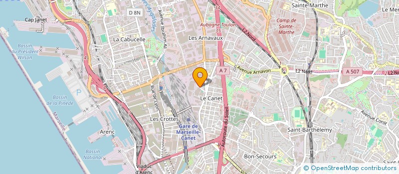 localisation de l'entreprise MADAME SANDRINE JOUBLOT à MARSEILLE