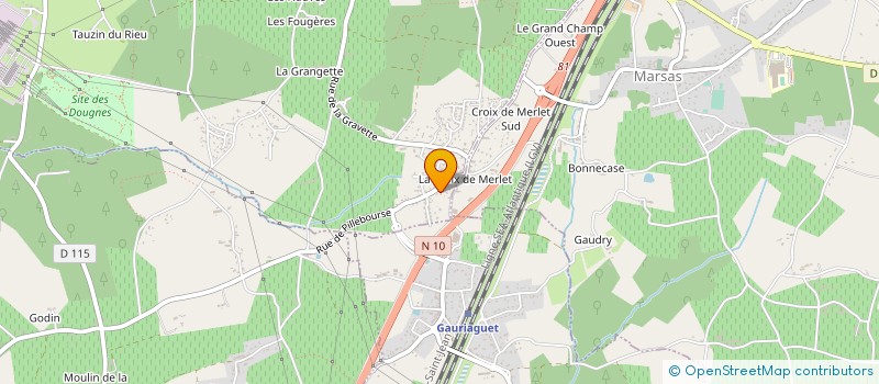 localisation de l'entreprise MADAME SANDRINE JOUINEAU  CUBNEZAIS