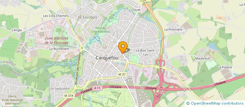 localisation de l'entreprise MADAME SANDRINE JOUSSELIN  CARQUEFOU