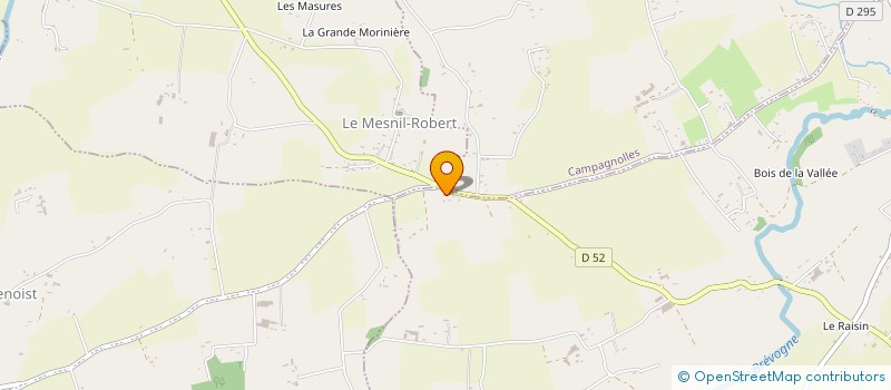 localisation de l'entreprise MADAME SANDRINE JUGAN  CAMPAGNOLLES