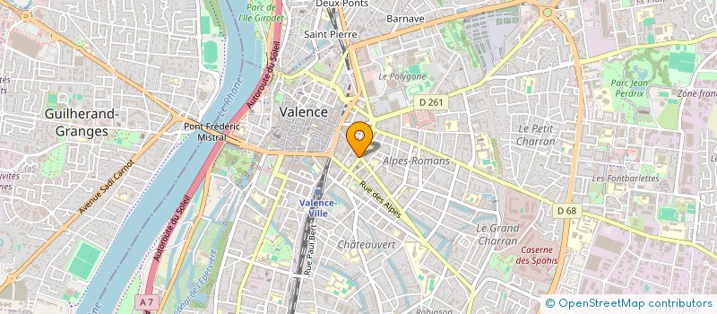 localisation de l'entreprise MADAME SANDRINE JUNIQUE  VALENCE