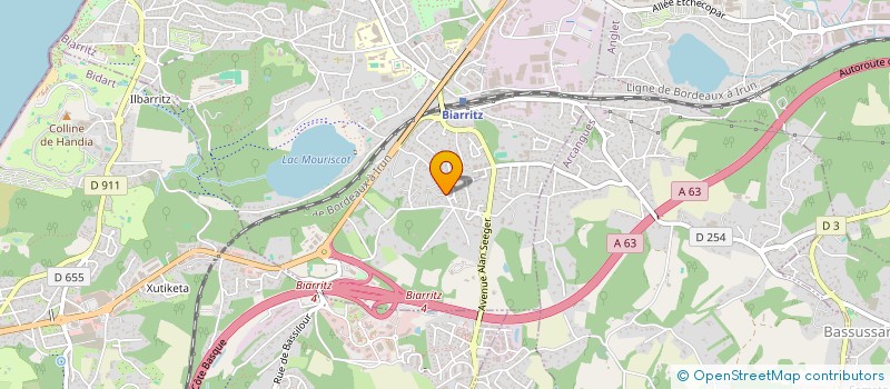 localisation de l'entreprise MADAME SANDRINE JUNQUET  BIARRITZ