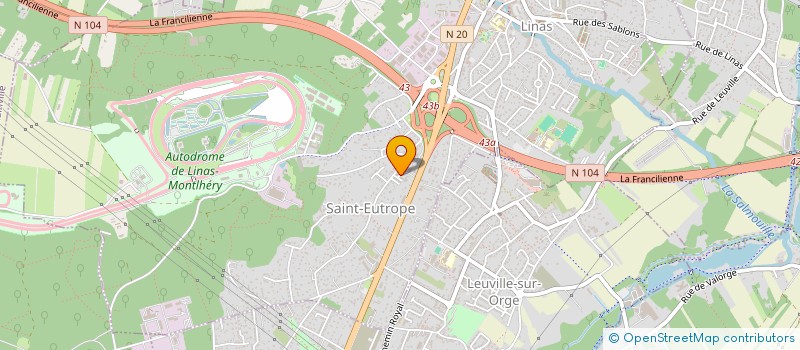 localisation de l'entreprise MADAME SANDRINE KAPELA MAKUNTUALA  LINAS