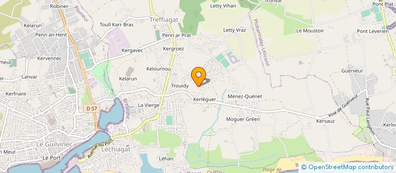 localisation de l'entreprise MADAME SANDRINE KENNER  TREFFIAGAT