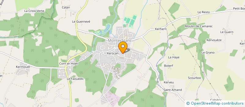 localisation de l'entreprise MADAME SANDRINE KERVICHE  MONTERBLANC