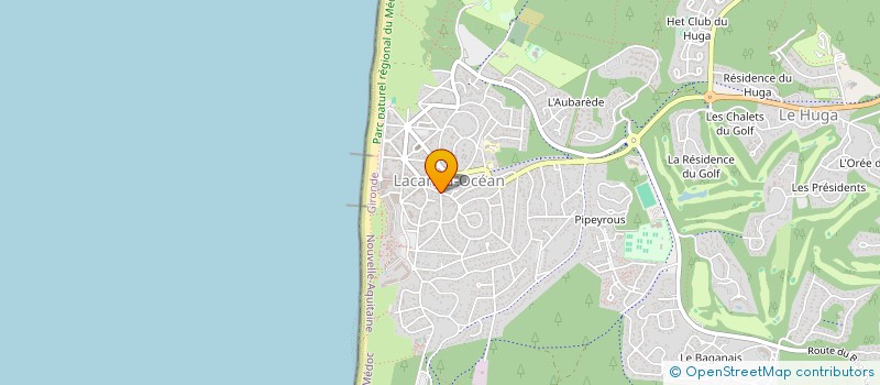 localisation de l'entreprise MADAME SANDRINE KIEFFER  LACANAU