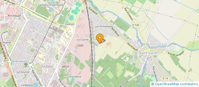 localisation de l'entreprise MADAME SANDRINE KOECHLER à SAINT-CYR-EN-VAL