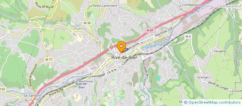 localisation de l'entreprise MADAME SANDRINE KOUALLY  RIVE-DE-GIER