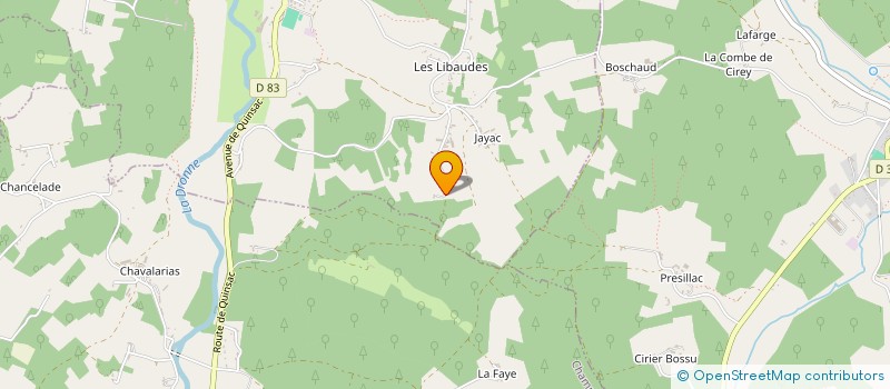 localisation de l'entreprise MADAME SANDRINE KOWALSKI  QUINSAC