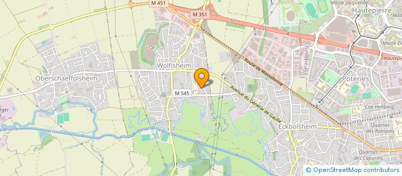 localisation de l'entreprise MADAME SANDRINE KRITEL  WOLFISHEIM